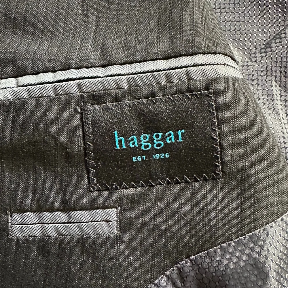 Men's Haggar Black Pinstripe Sport Coat & Blazer